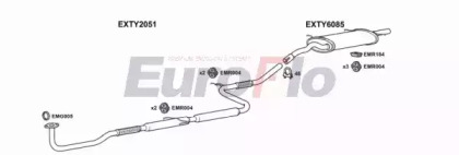 Система выпуска ОГ EuroFlo TYCAR20D 2004